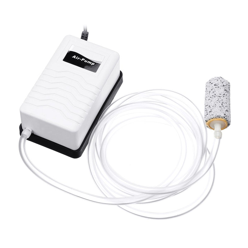 3.5W Quiet Air Bubbles Pump Kit Oxygen Pump Aquarium Air Pump 1 / 2 Outlet