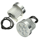 2pcs 12V 18W Motorcycle LED Headlight Driving Spot Lightt Fog Lamp Chrome