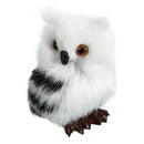 Owl White Black Furry Christmas Ornament Decoration Adornment Simulation H2.75