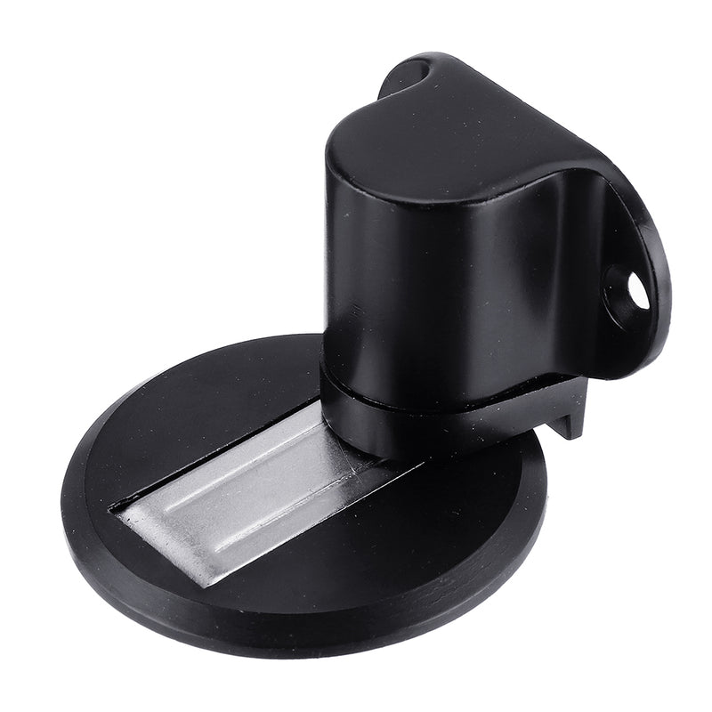Solid Heavy Duty Zinc Alloy Adjustable Magnetic Door Stopper Hidden Floor Mount Door Catch Free Punching Door Holder w/ 3M Sticker