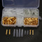 Excellway TC02 120Pcs Brass Bullet 3.5mm Terminal Male and Female Connector