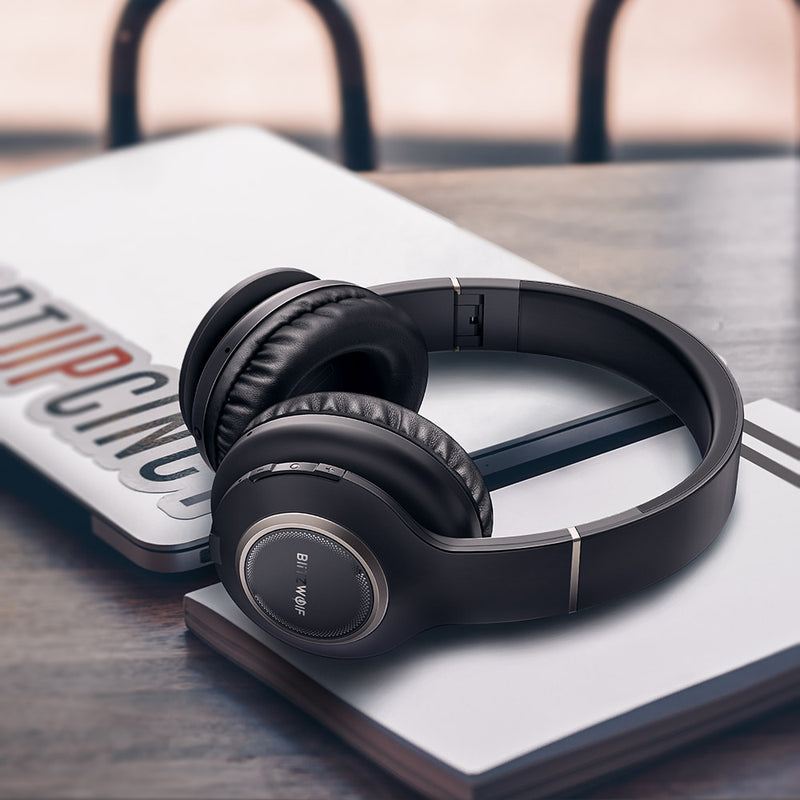 Blitzwolf BW-HP0 Wireless bluetooth Headphone Portable Foldable Over-ear Stereo Music Sport Headset with Mic