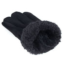 Mens Winter Suede Gloves Touch Screen Windproof Thermal Warm Outdoor Sport Skiing Gloves