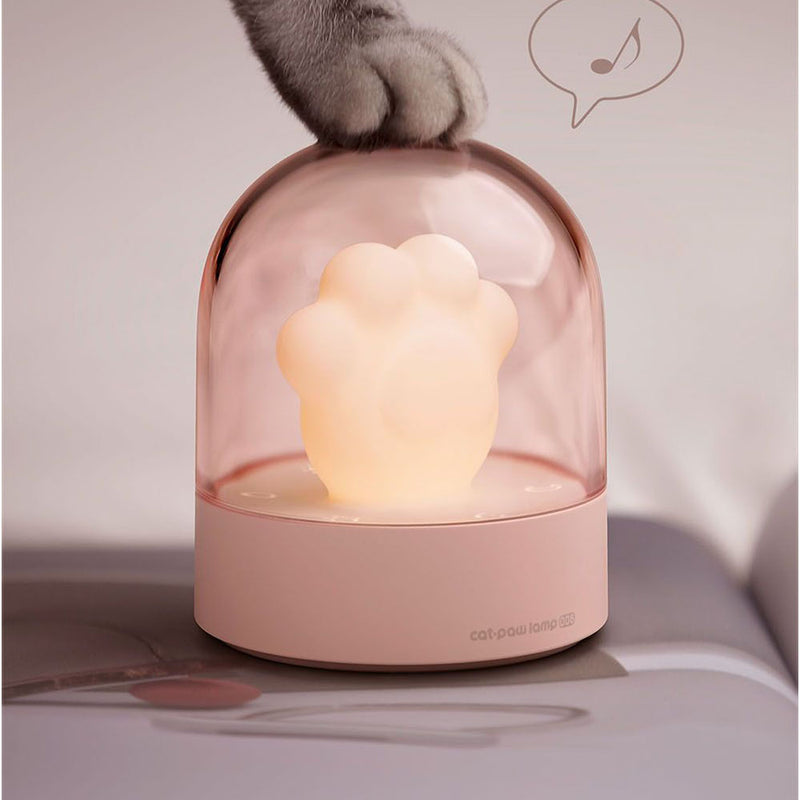 3Life 006 Creative Cat Paw Musical Night Light USB Charging LED Night Light Built In Music Player Remote Control Bedroom Table Lamps From Xiaomi Youpin