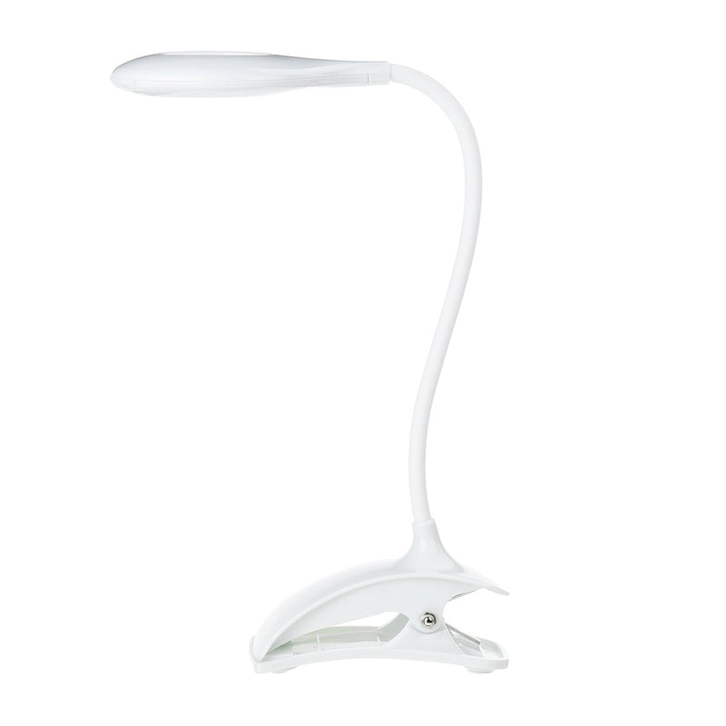 USB LED Reading Light Clip-on Clamp Bed Table Desk Lamp Night Light