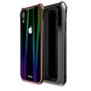Luphie Protective Case For iPhone XR Gradient Magnetic Adsorption Aluminum Tempered Glass