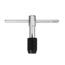 Drillpro T-handle Screw Tap Handle M3-M6 M5-M8 M6-M12 Tap Wrench Chuck Type Hand Tapping Tool