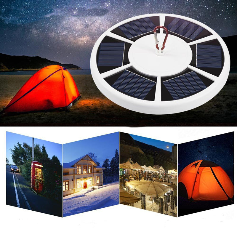 42 LED Solar Powered Tent Lights Emergency Lamp Waterproof Flashlight Hook Night Light For Camping