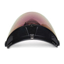 3-Snap Flip Up Open Face Motorcycle Helmet Visor Shield Five Colors