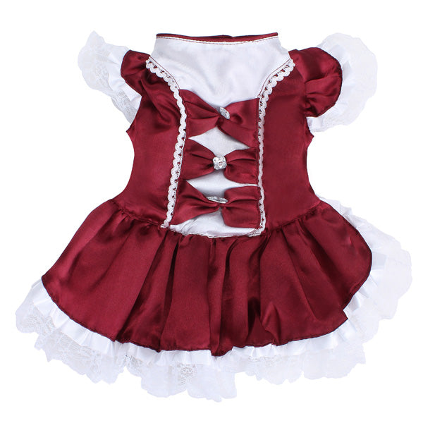 Lovely Dog Dress Puppy Wedding Dress Formal Dress Doggy Skirt Dog Clothes