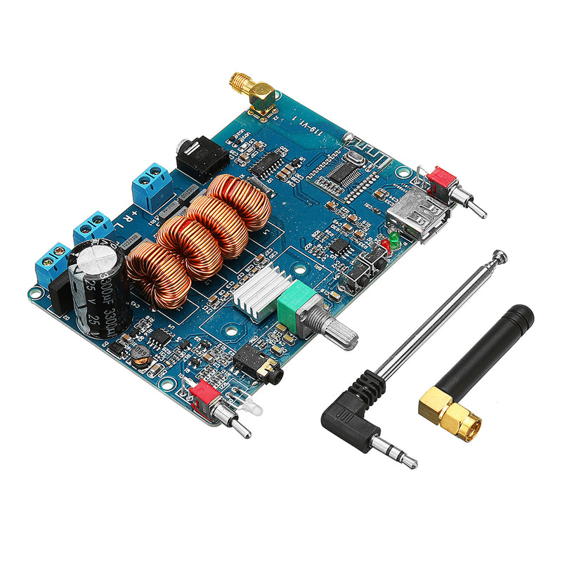 DC12-24V/AC8-16V Wireless bluetooth 4.2 2 Channel Stereo Digital Power Amplifier Board