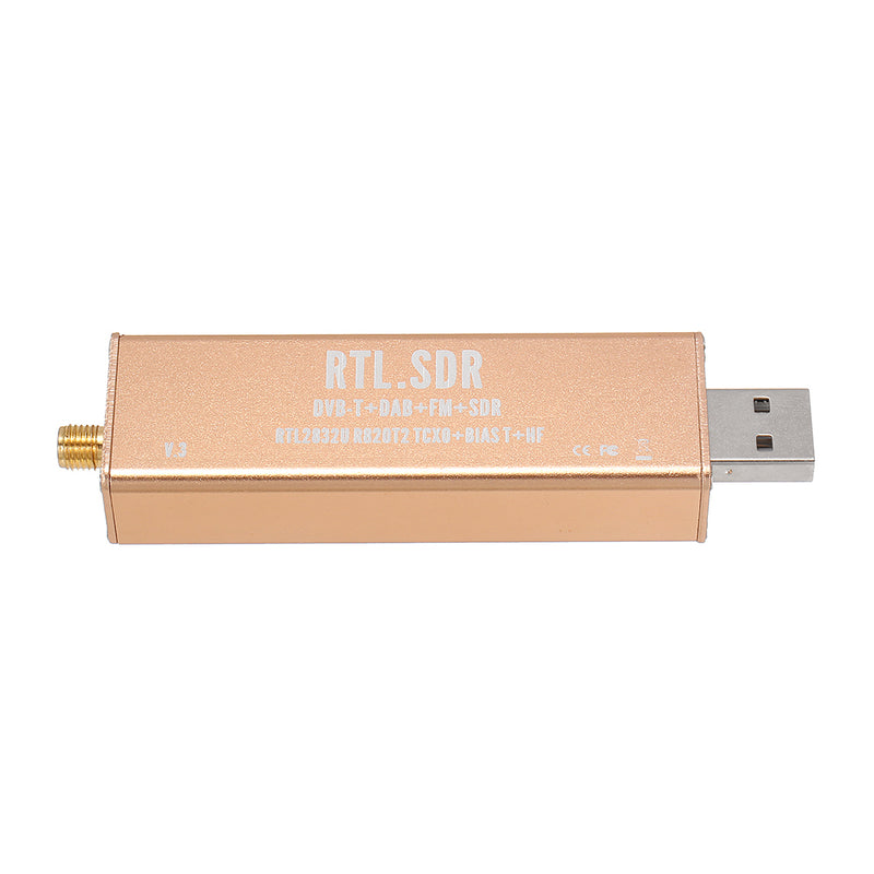 RTL SDR Receiver V3 Pro RTL2832U R820T2 0.5PPM TXCO HF Bias SMA Software Defined Radio Fullband for Windows 10 Mac Android Linux