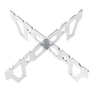 Outdoor Camping Stainless Steel Alcohol Stove Stand Cross Rack Holder Cooking Burner Support Frame