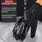 Windproof Motorcycle Touch Screen Gloves Thermal Warm Anti-Slip Breathable Black Zipper