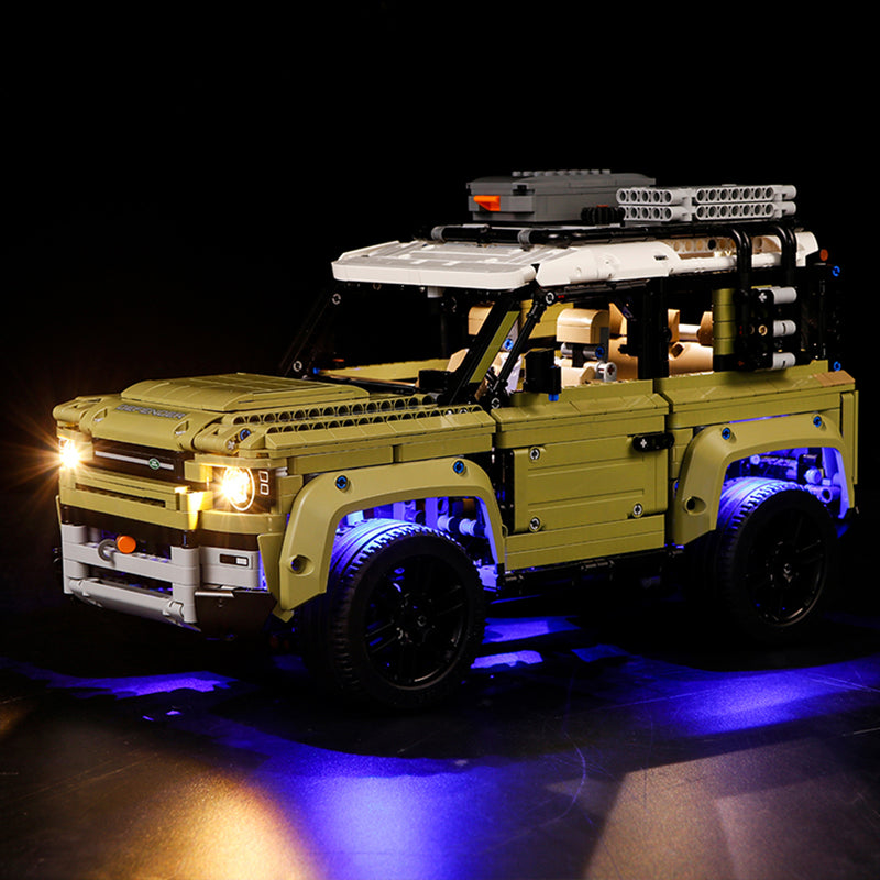 LED Light Lighting Kit ONLY For LEGO 42110 Land Rover Defender Car Bricks Toys with Remote Control