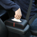 Car Microfiber Leather Handrest Tissue Box Napkin Pumping Paper Portable Office Paper Holder Case