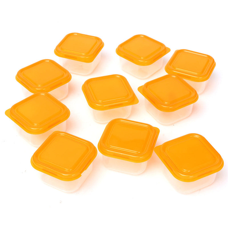 10Pcs/Set Mini Storage Box Plastic Container Baby Weaning Feeding Food Freezer Kitchen Box