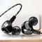 [Dual Dynamic Drivers] Fonge F4 Heavy Bass Earphone 3.5mm Wired Control Stereo Headphone with Mic