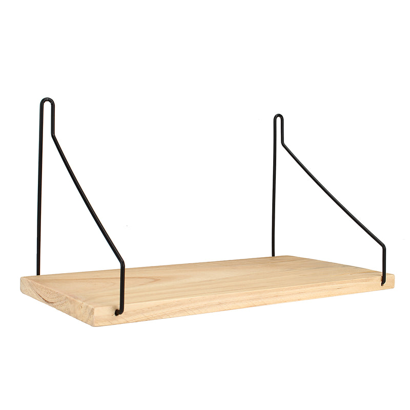 Wall Shelf Wood Iron Hanging Holder Storage Wall Mount Rack Home Display Decorations
