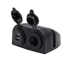 CS-489J1 Caravan Car Yacht 4.2A Dual USB Universal Car Charger with 12V Lamp Holder