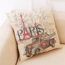 Concise Style Printed Cotton Pillow Case Square Decoration  Cushion Cover