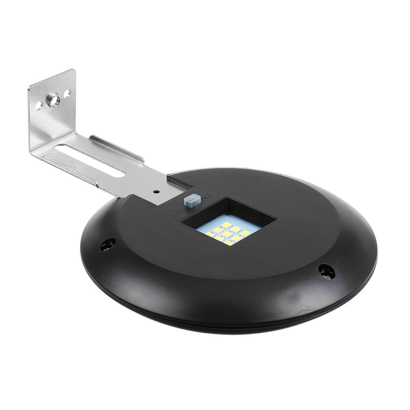 Solar Powered LED Round Gutter Sink light Waterproof Durable Outdoor Fence Lamp