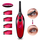 Fashion Women Mini USB Rechargeable Heated Electric Eyelash Curler Long Lasting Curling Lady Makeup Beauty Gift