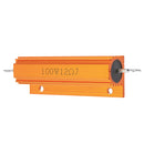 RX24 100W 12R 12RJ Metal Aluminum Case High Power Resistor Golden Metal Shell Case Heatsink Resistance Resistor