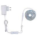 DC12V 4PCS 50cm SMD3528 30LED Strip Light TV Backlight Indoor Outdoor Cabinet Lamp with EU Power Adapter