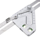 Drillpro Multifunction Stainless Steel Revolutionary Carpentry Tool Measuring Angle Ruler Woodworking Triangle Ruler Angle Line Scribing Ruler Protractor