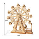 Robotime TG401 Ferris Wheel Modern 3D Wooden Puzzle Model Building Learning Education