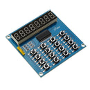 5pcs TM1638 3-Wire 16 Keys 8 Bits Keyboard Buttons Display Module Digital Tube Board Scan And Key LED