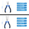 NEWACALOX 8Pcs 4.5inch Precision Pliers Set Mini Pliers Diagnoal Pliers Wire Cutting Long Nose Pliers Jewelry Making DIY Hand Tool Kit