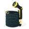 25FT/50FT Full Copper High Pressure Car Washing Telescopic Water Pipe Spray Nozzle Set Household 3 Times Expandable Hose