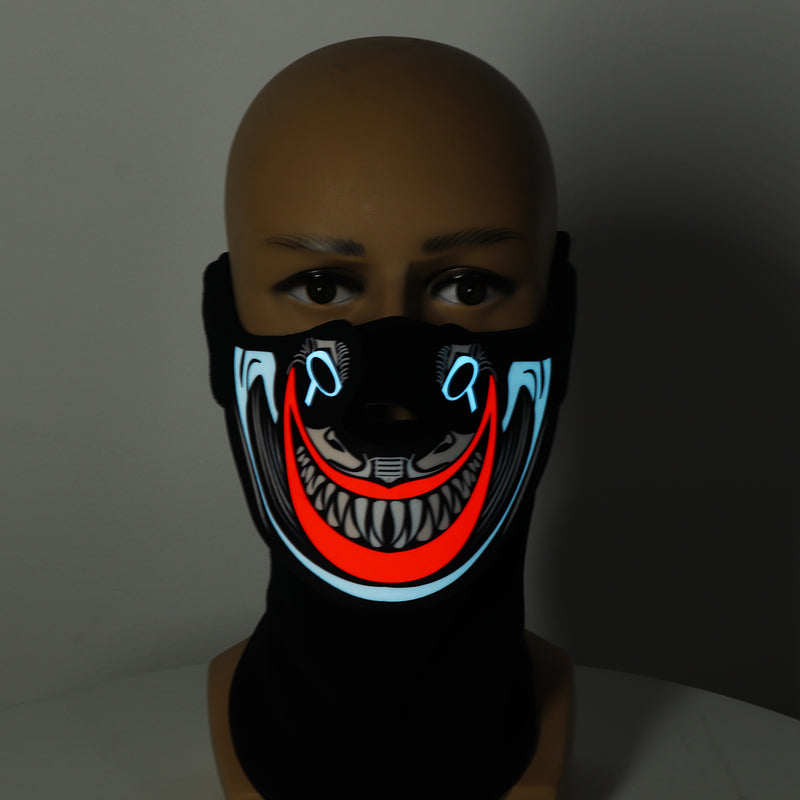 Cool Light Halloween LED Mask Cool Light Up Cosplay Party Flashing Luminous Ghost Skull Hot
