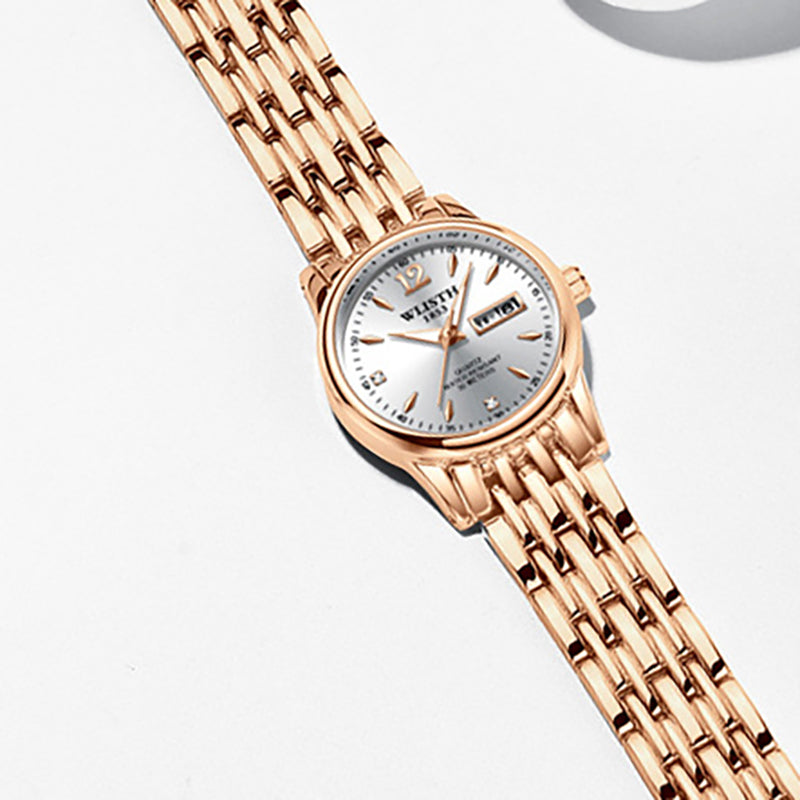 Fashion Business Ladies Dress Women Full Steel Luminouds Display Quartz Watch