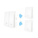 MoesHouse WiFi Smart Push Button Switch RF433 Wall Panel Transmitter Kit Smart life Tuya App Remote Control Works with Alexa Google Home