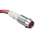 10mm LED Metal Warning Light 12V Dash Panel Indicator Bulb Lamp for Car Boat Marine