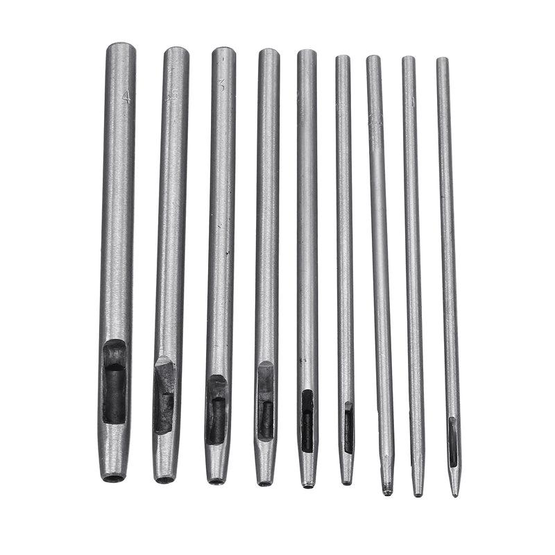 29PCS/Set Leather Craft Hand Tools Kit Thread Awl Waxed Thimble Kit For Hand Stitching Sewing Tools Stamping Carving Work DIY Tool Set