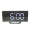 USB Rechargeable Mirror LED Alarm Clock Night Lights Thermometer Digital Clock
