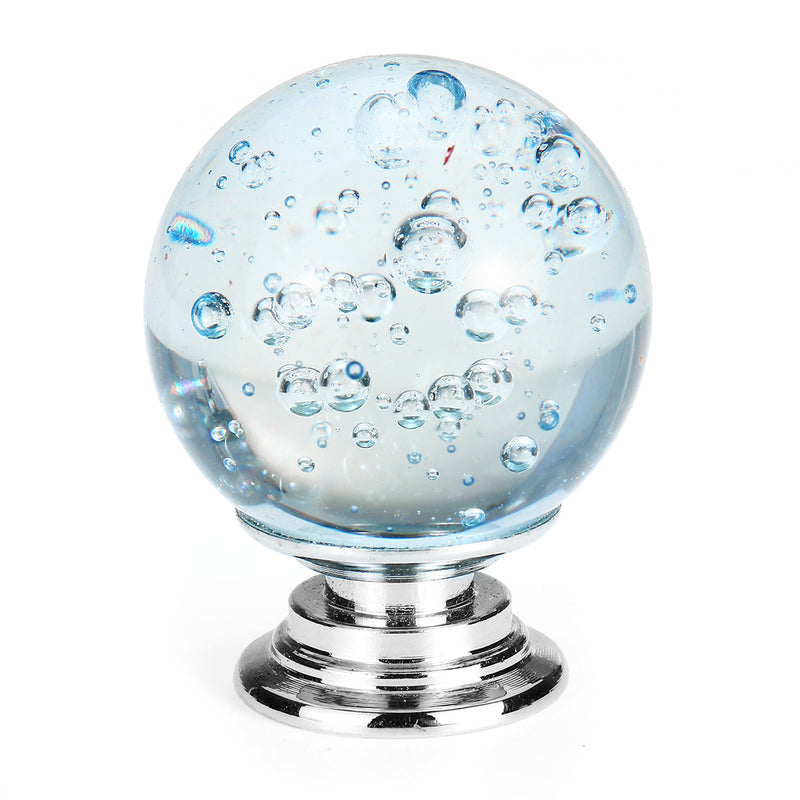 Crystal Glass Door Handles Pulls Knobs Zinc Alloy For Cupboard Wardrobe Drawer