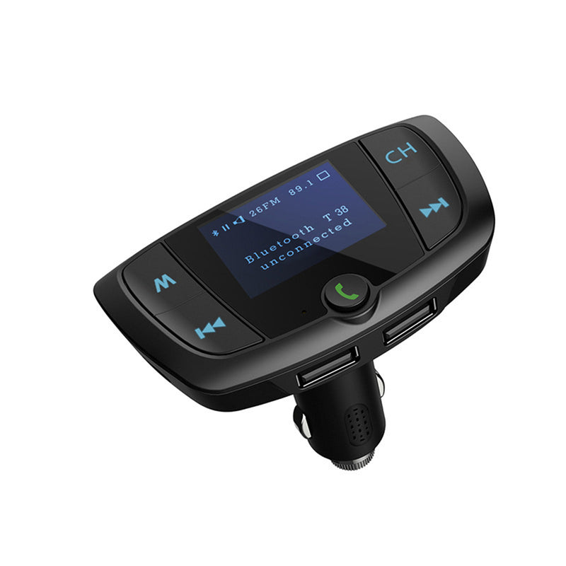 Bakeey T38 Large Screen bluetooth MP3 Player FM Transmitter Fast Charging Car Charger For iPhone 8Plus XS 11 Pro Huawei P30 Pro Mate 30 5G