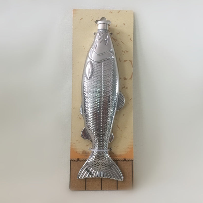 4 Ounce Fish Shape Hip Flask Alcohol Liquors Holder Stainless Steel Portable Office Outdoor Drinkware Gifts