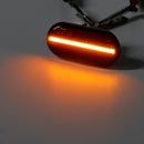 Pair LED Side Marker Lights Repeaters Turn Lamps Yellow for Renault Nissan Opel Smart