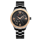 CURREN 9009 Crystal Fashion Style Women Wrist Watch Roman Number Quartz Watches