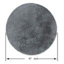 Round Fluffy Rugs Anti-Skid Shaggy Area Room Home Bedroom Carpet Floor Yoga Mats