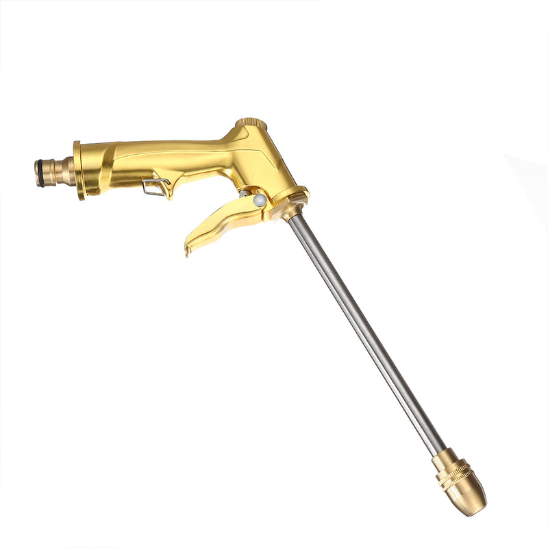 10M Pressure Washer Cleaning Hose Golden Tube +Extension Water G-un +5 Connectors