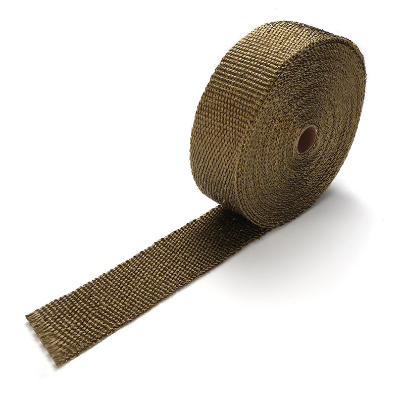 5m /10m /15m Exhaust Header Heat Pipe Wrap Tape W/ 10 Stainless Steel Zip Ties