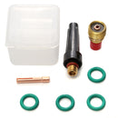 8Pcs 3/32inch TIG Welding Torch Gas Lens Pyrex Cup Kit for Tig WP-9/20/25 Series
