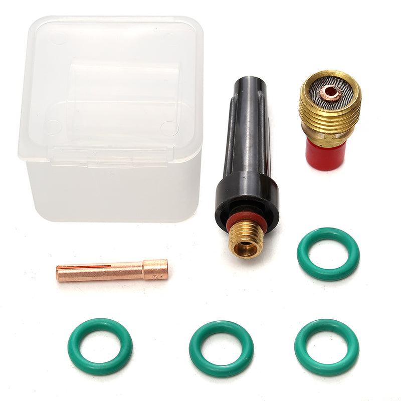 8Pcs 3/32inch TIG Welding Torch Gas Lens Pyrex Cup Kit for Tig WP-9/20/25 Series
